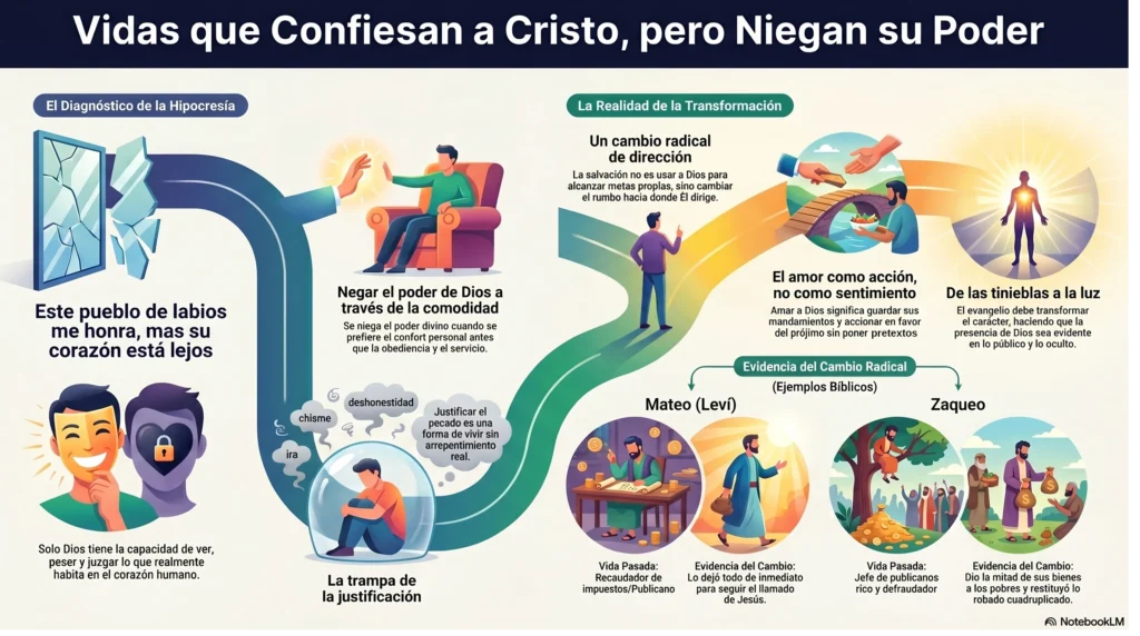 hipocresía versus transformación espiritual